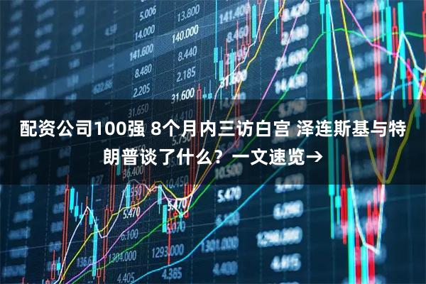 配资公司100强 8个月内三访白宫 泽连斯基与特朗普谈了什么？一文速览→